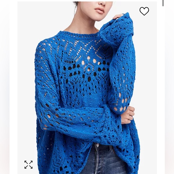 Free People Sweaters - Free People Traveling Lace Cotton Sweater